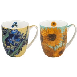 McIntosh Fine Bone China - Van Gogh "Flowers" Mug Pairs